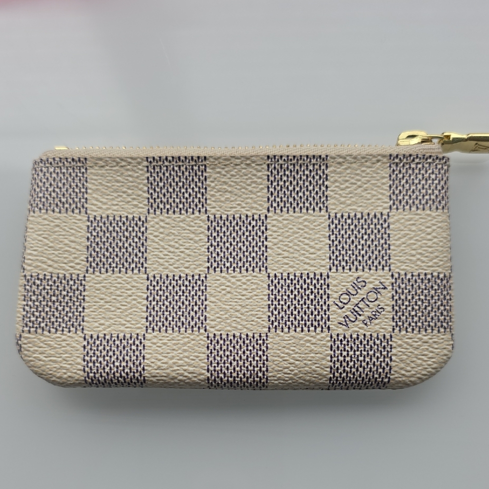 ** Authentic **  Louis Vuitton Pochette Cles Damier Azur